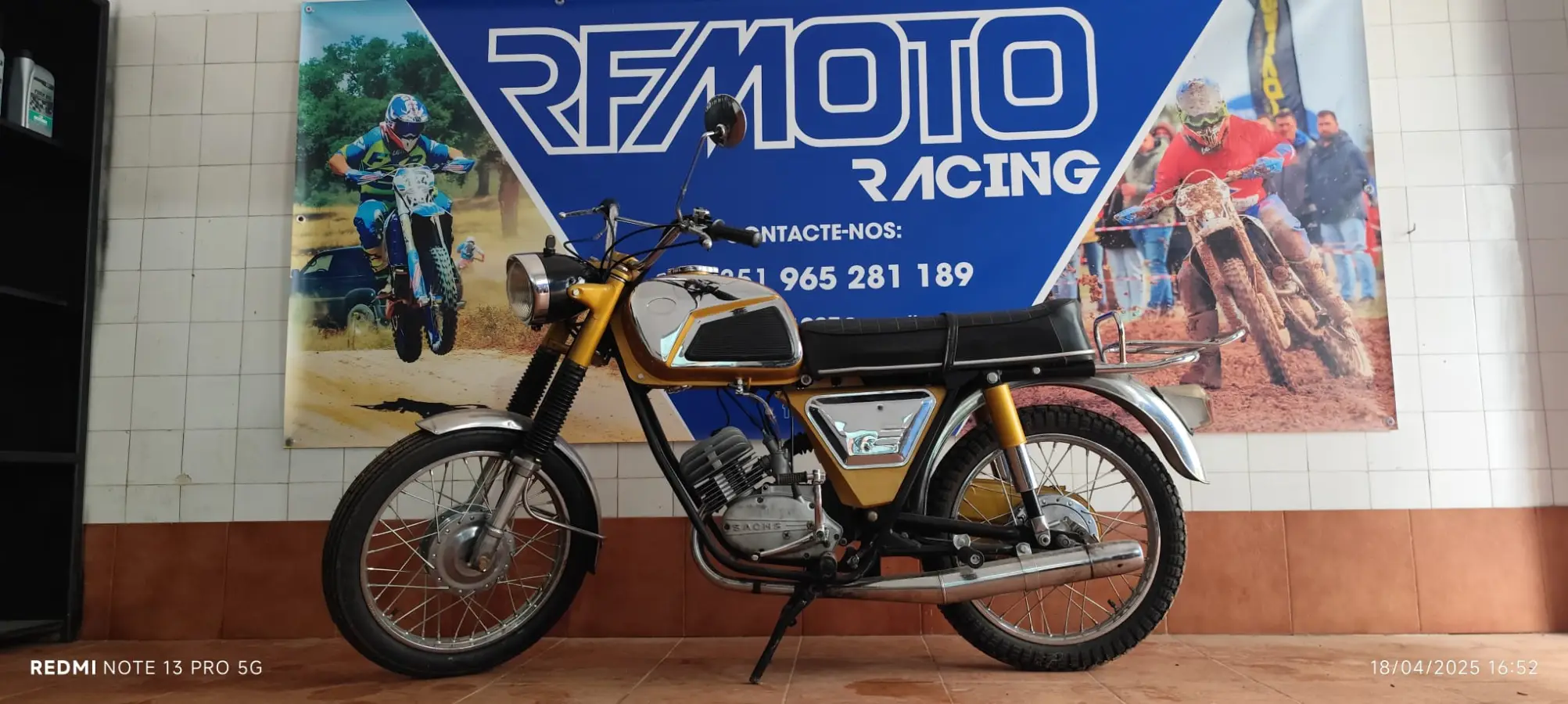 Mota de motocross preparada pela RFMOTO Racing